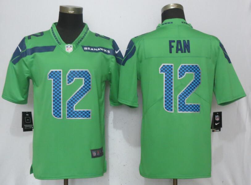 Men Seattle Seahawks 12 Fan Green Nike Vapor Untouchable Limited NFL Jerseys